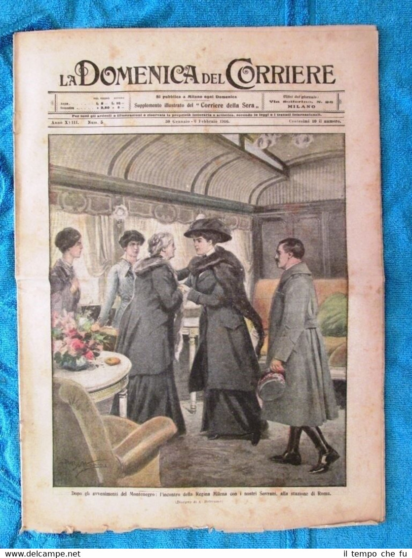 La Domenica del Corriere 6 febbraio 1916 WW1 Reg.Milena - …