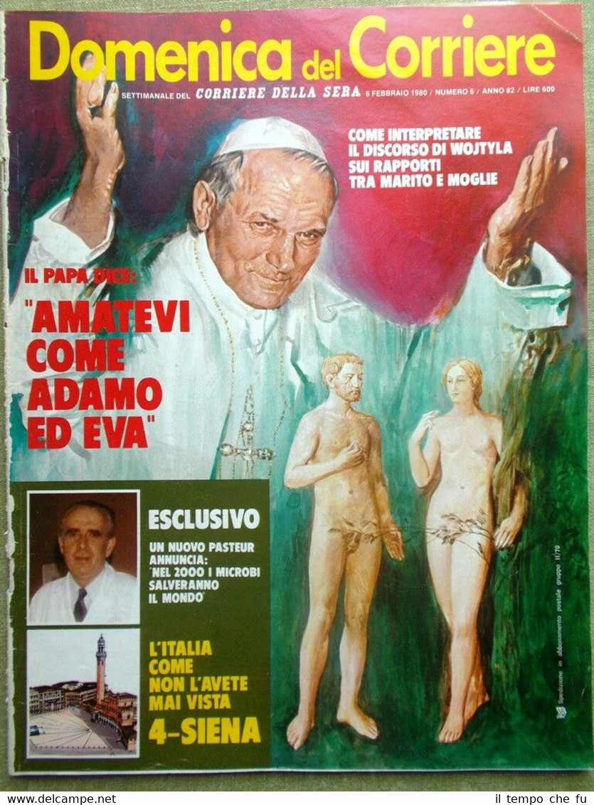 La Domenica del Corriere 6 Febbraio 1980 Wojtyla Zanon Dalida …