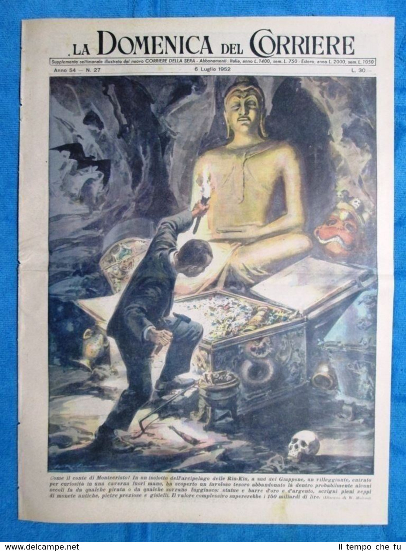 La Domenica del Corriere 6 luglio 1952 Riu-Kiu Giappone - …