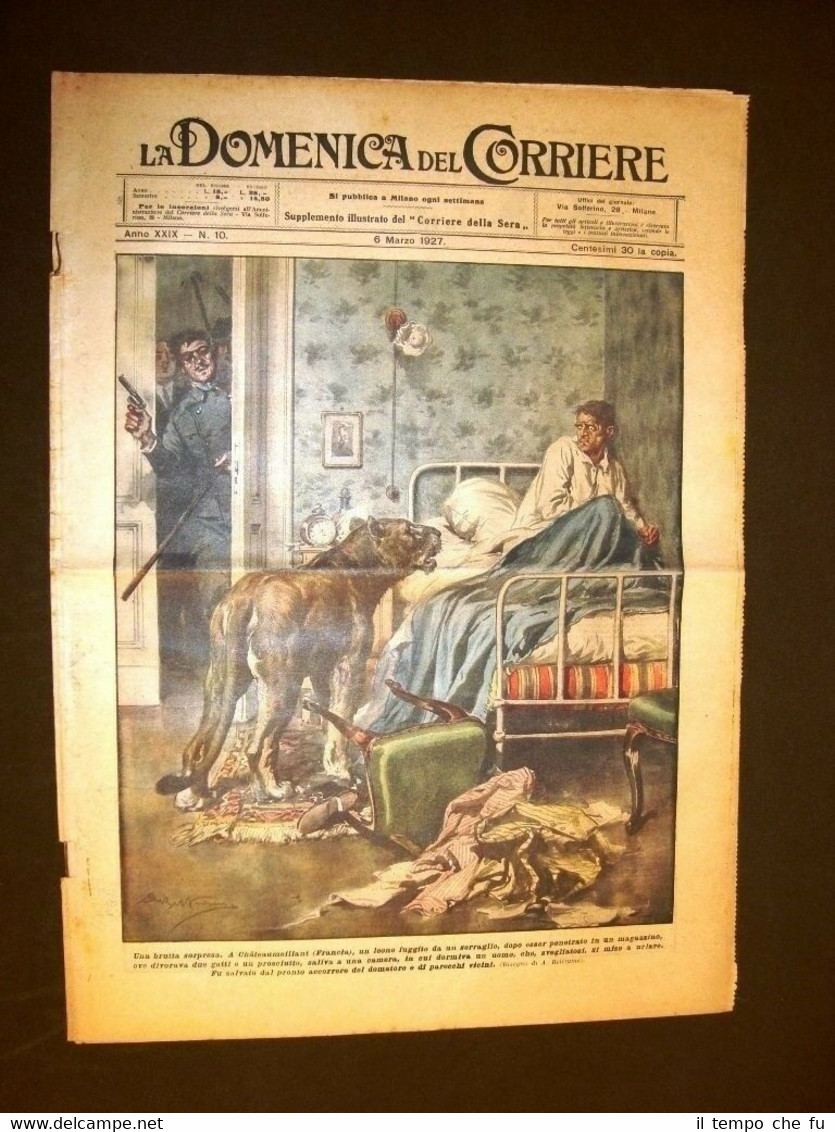 La Domenica del Corriere 6 marzo 1927 Chateaumeillant, Barzesto, Balbo …