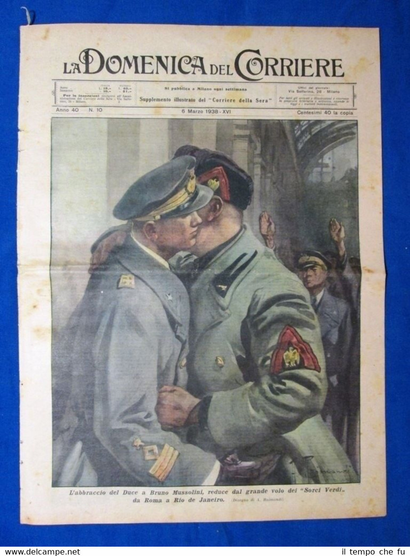 La Domenica del Corriere 6 marzo 1938 Bruno Mussolini - …
