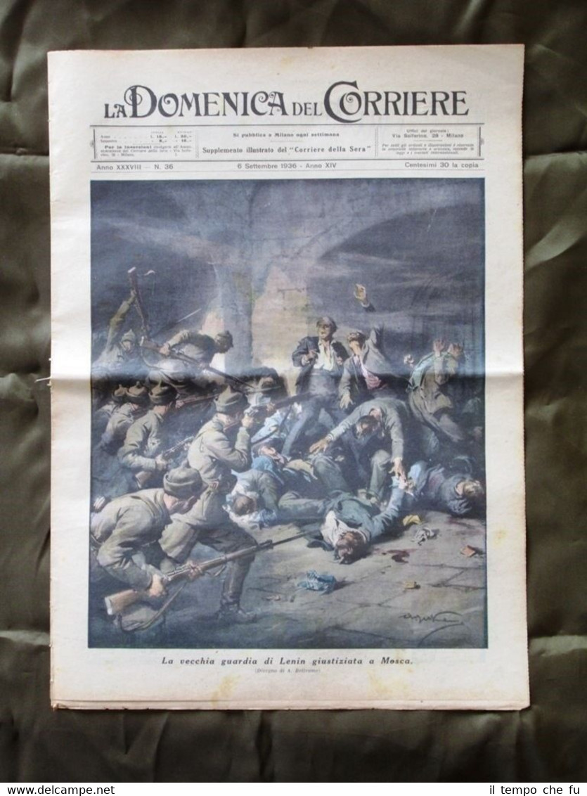 La Domenica del Corriere 6 Settembre 1936 Guardia di Lenin …