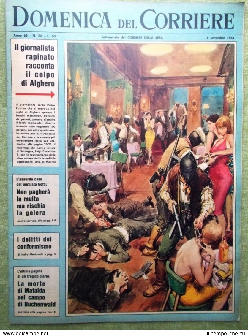 La Domenica del Corriere 6 Settembre 1964 WW1 Cipro Doria …