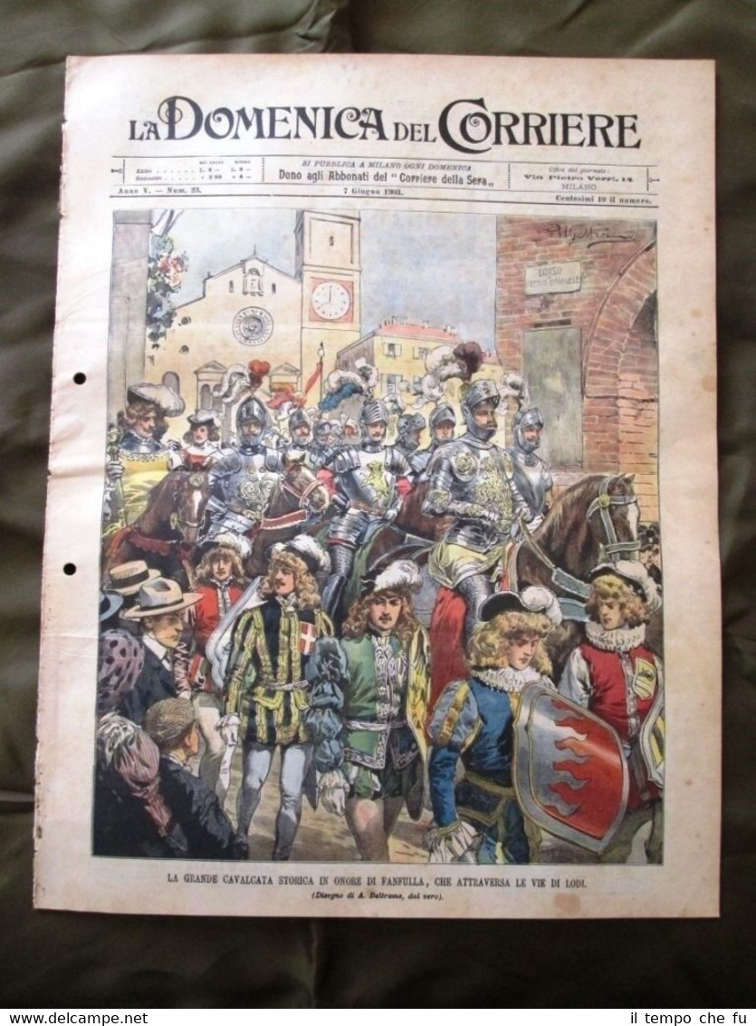 La Domenica del Corriere 7 Giugno 1903 Fanfulla Festa nuziale …