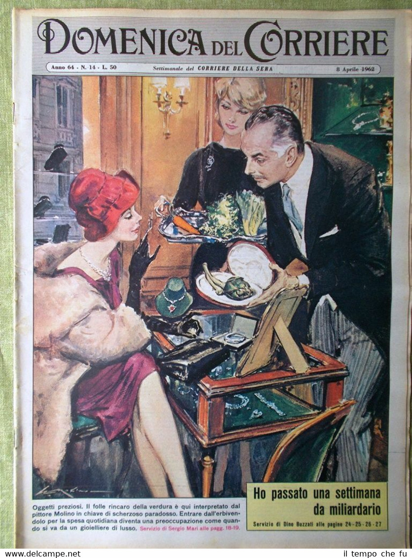 La Domenica del Corriere 8 Aprile 1962 Argentina Piccard Meazza …