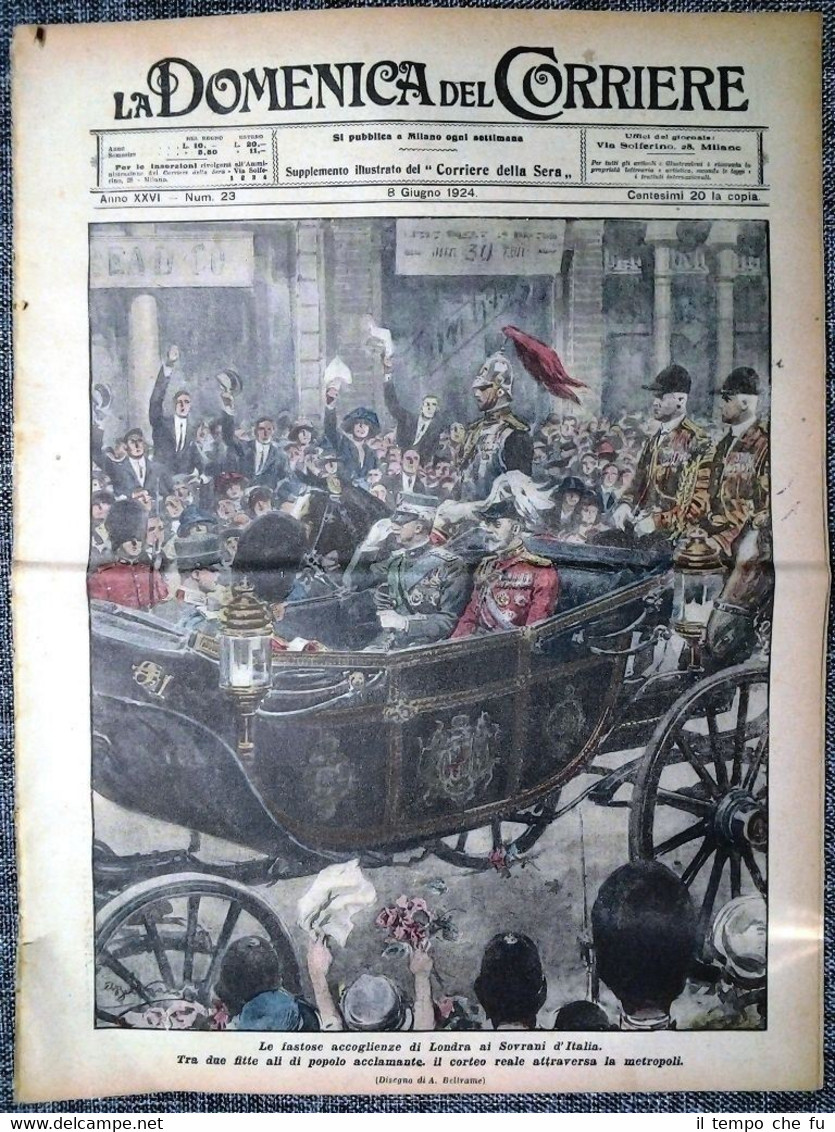 La Domenica del Corriere 8 Giugno 1924 Londra - Olimpiadi …