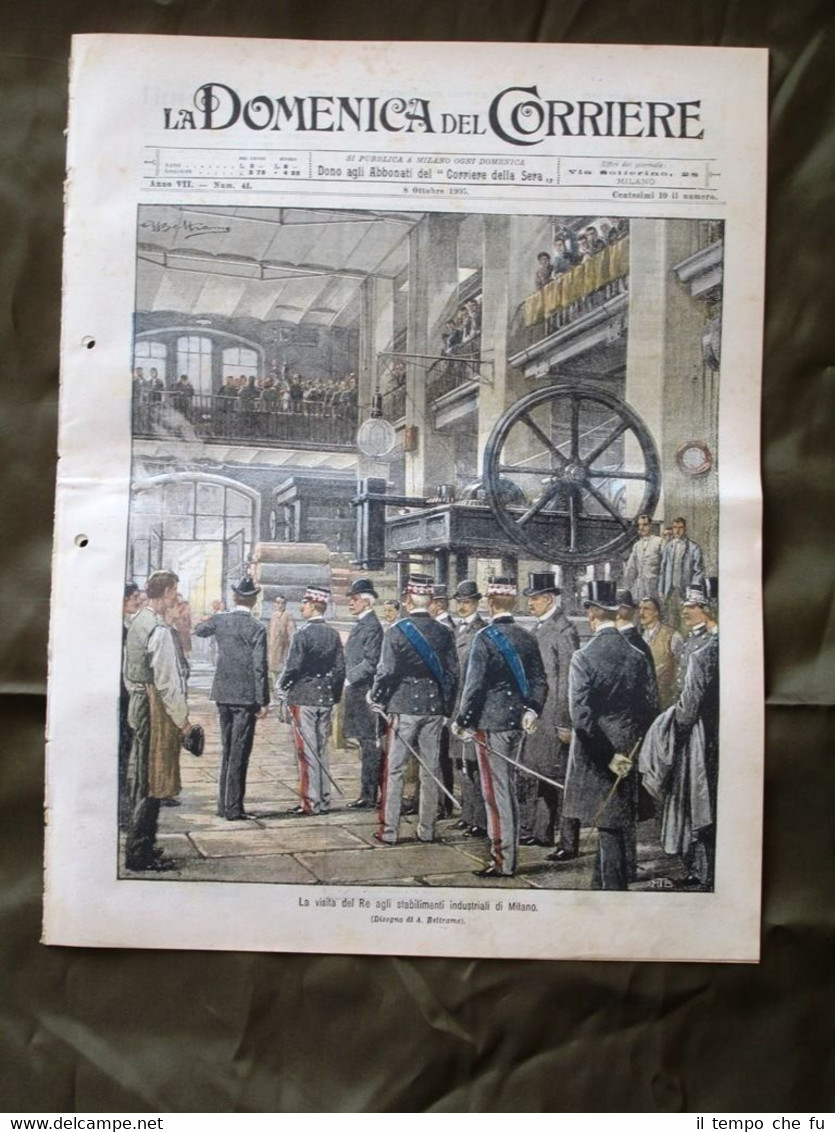 La Domenica del Corriere 8 Ottobre 1905 Il Re a …