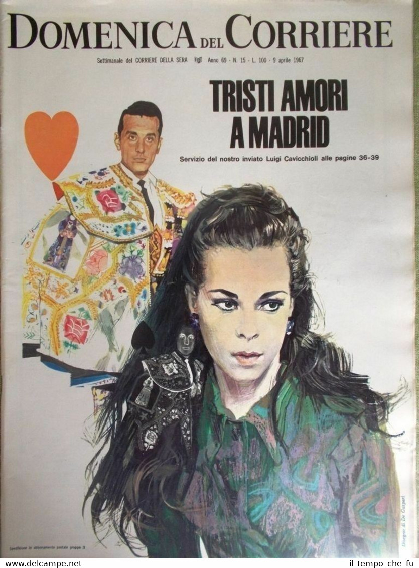 La Domenica del Corriere 9 Aprile 1967 Senato Ufo Mec …