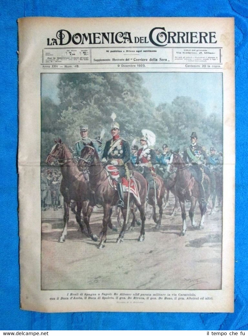 La Domenica del Corriere 9 dicembre 1923 Re Alfonso - …