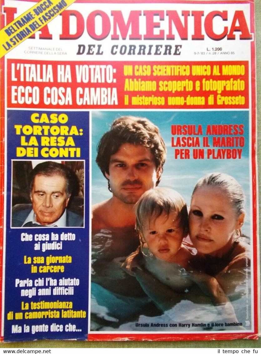 La Domenica del Corriere 9 Luglio 1983 Enzo Tortora Ferrari …