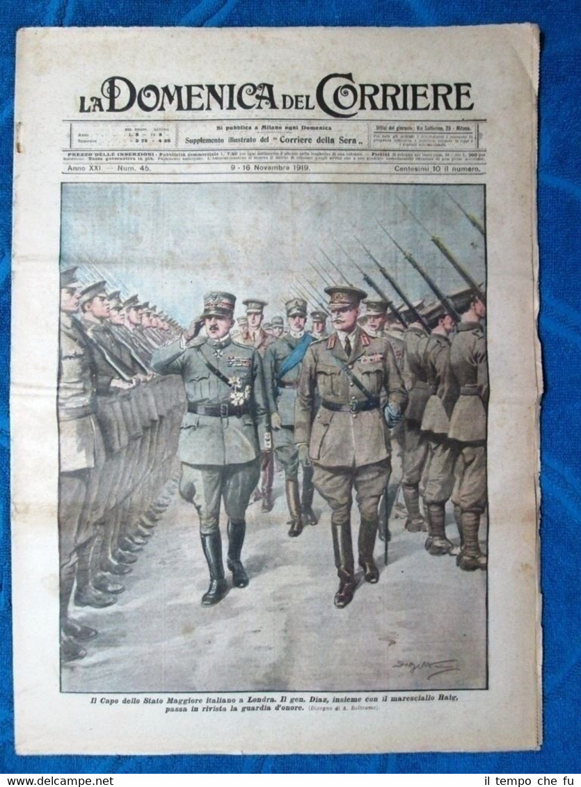 La Domenica del Corriere 9 novembre 1919 Gen.Diaz - Cinema …