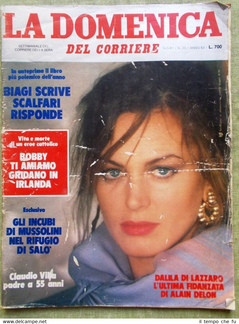 La Domenica del Corriere16 Maggio 1981 Delon Picasso Fregoli Muti …