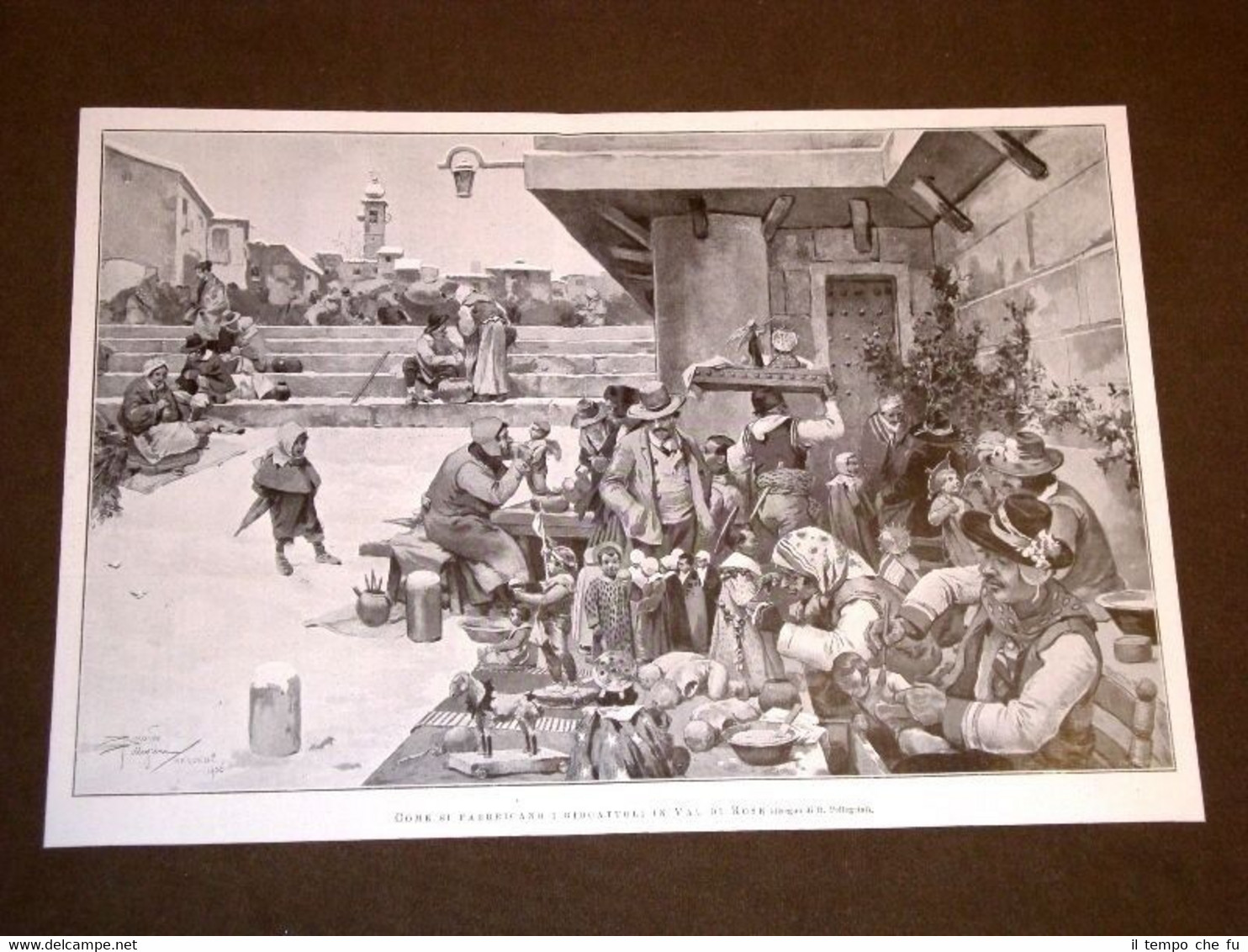 La fabbrica dei giocattoli in Val di Rose nel 1906