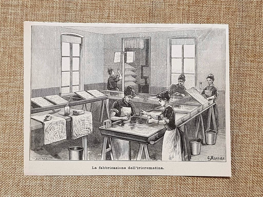 La fabbricazione dell'iricromatina nel 1896