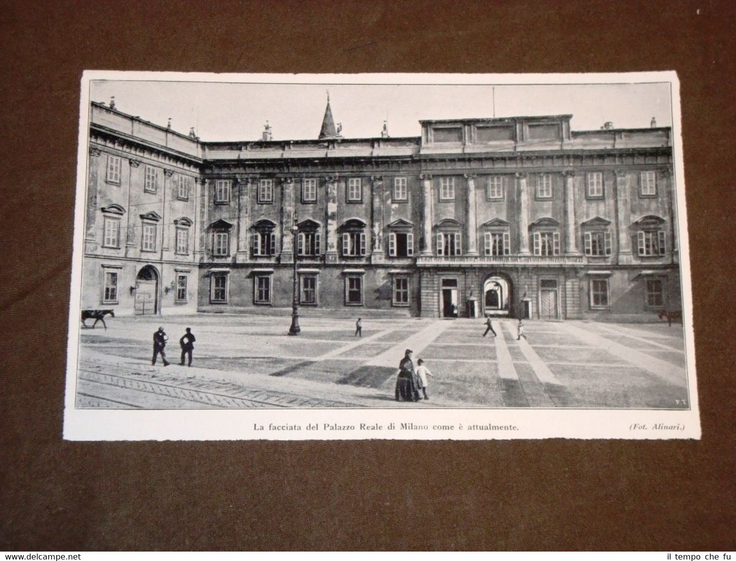 La facciata del Palazzo Reale di Milano nel 1920