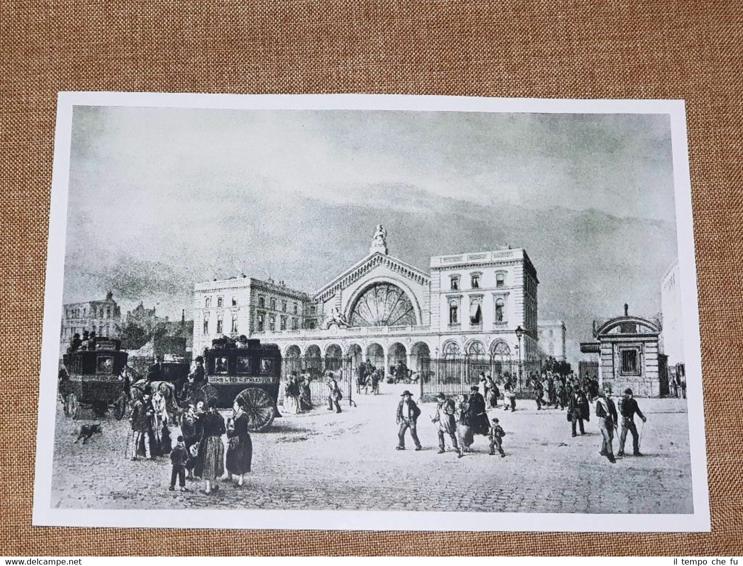 La ferrovia di Strasburgo o Strasbourg nel 1850 Francia Treni …