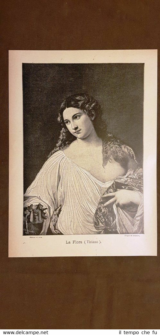 La Flora Opera di Tiziano Stampa del 1895