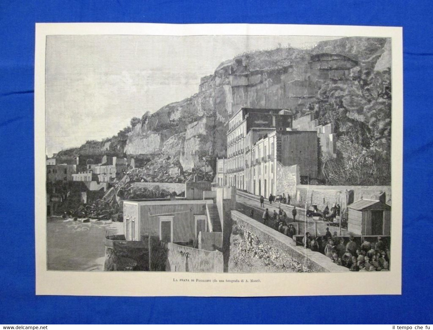 La frana di Posillipo nel 1889