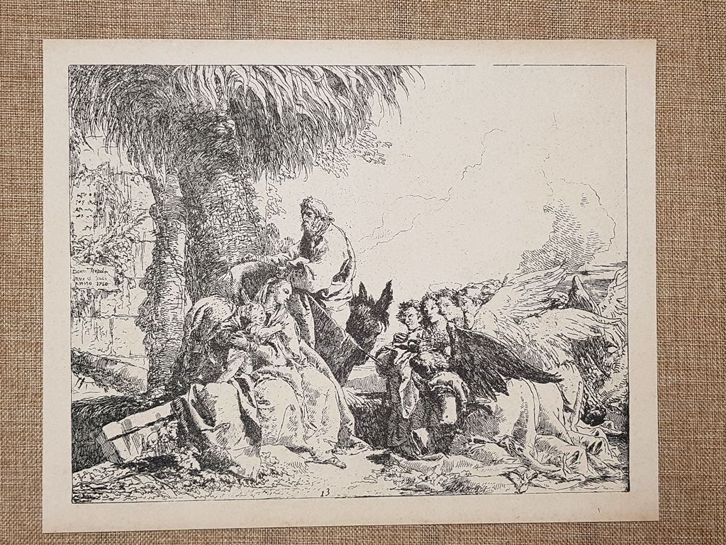 La fuga in Egitto (5) Giambattista o Batista Tiepolo Incisione …