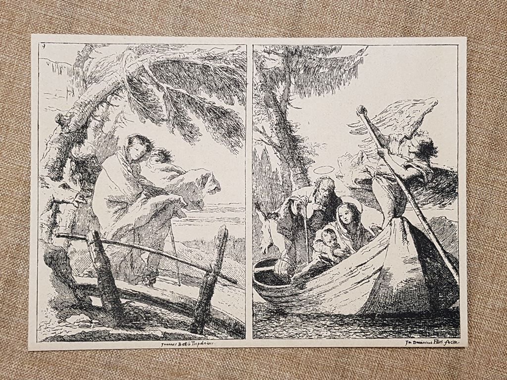 La fuga in Egitto Giambattista o Batista Tiepolo Incisione del …