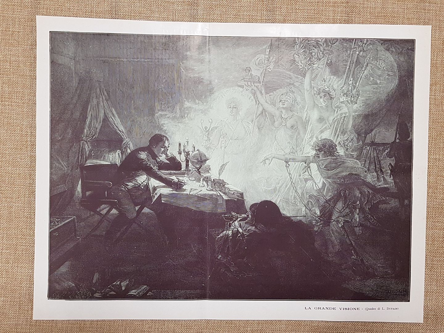 La grande visione di Napoleone Quadro di L. Dupain Stampa …