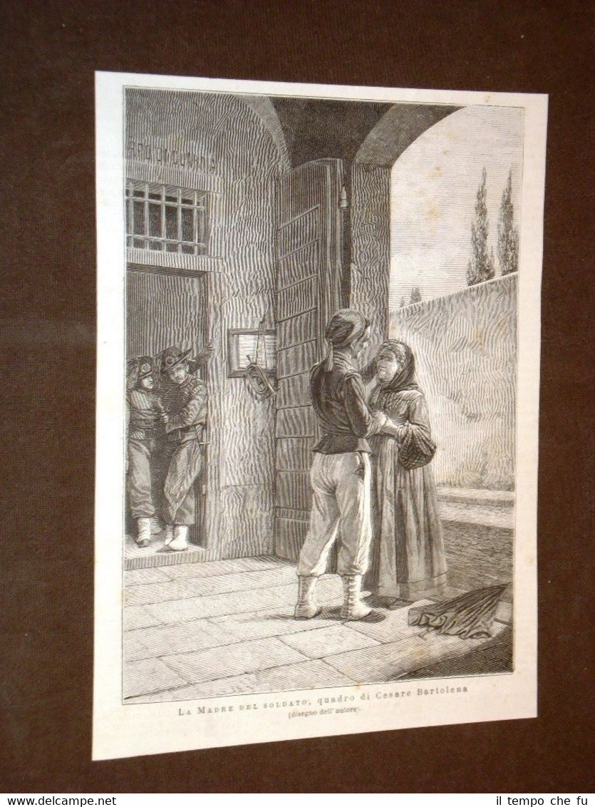 La madre del soldato Quadro di Cesare Bartolena del 1875