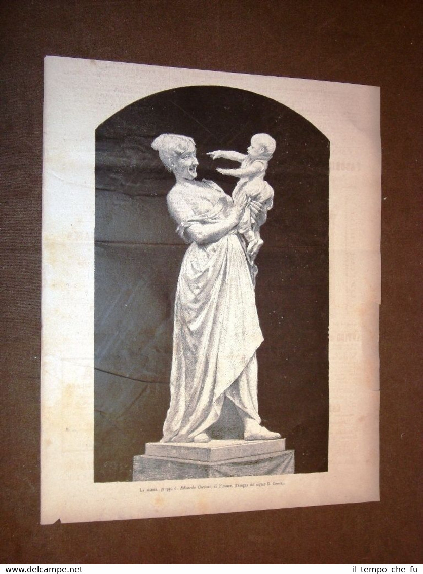 La Madre Statua di Edoardo Cecioni di Firenze del 1881