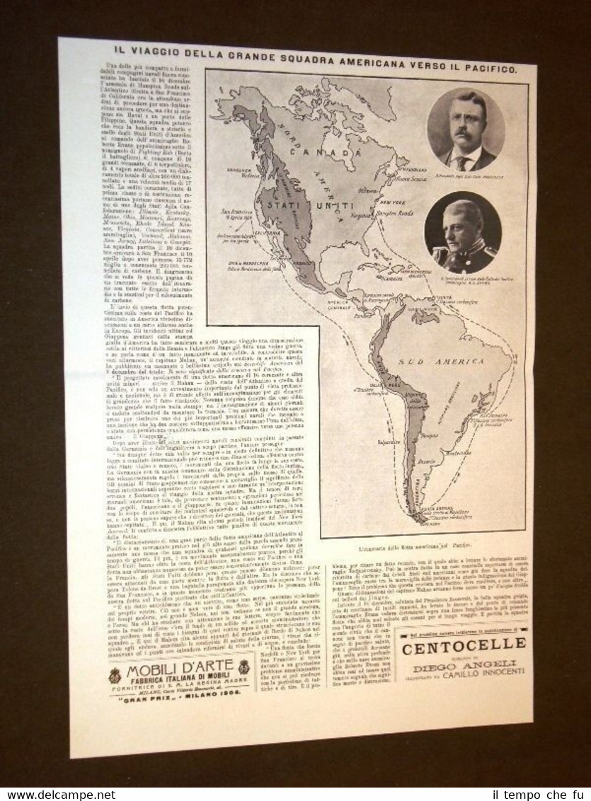 La Marina d'America nel 1907 Viaggio della flotta verso il …