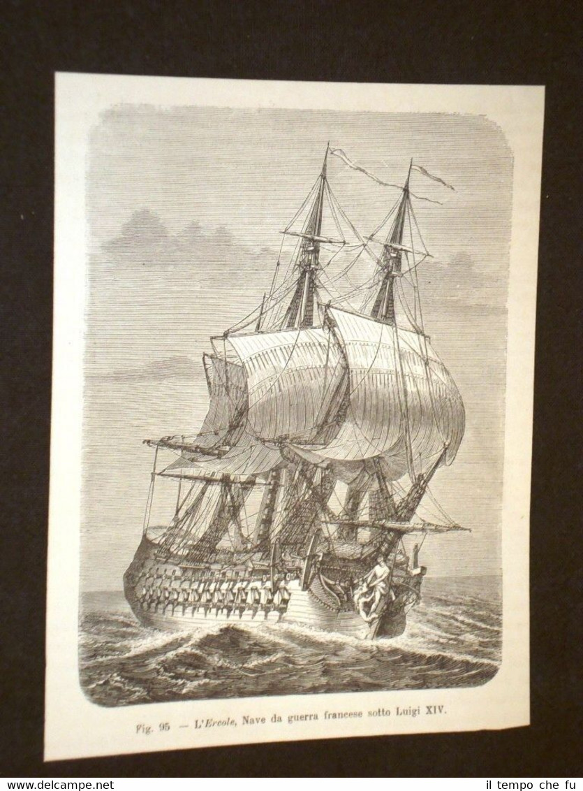 La marina nella storia L'Ercole Nave da guerra francese sotto …