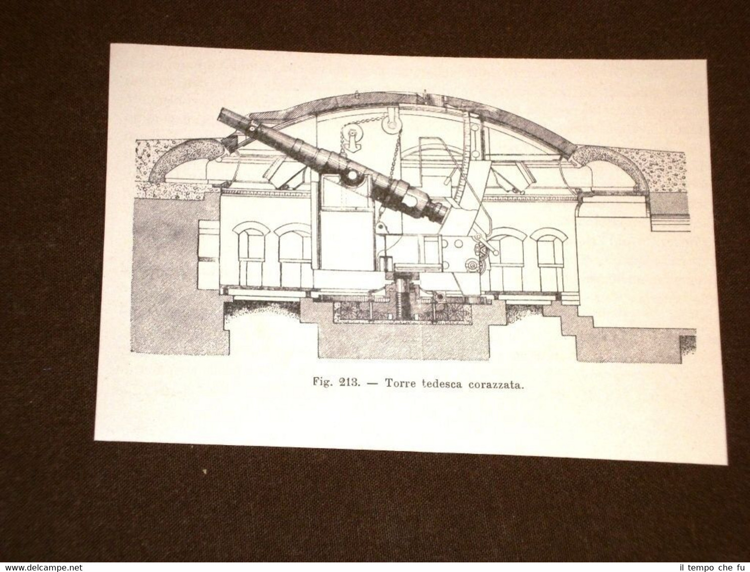 La marina nella storia Torre di una nave tedesca corazzata