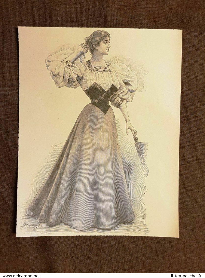 La moda ed il costume in Italia nel 1896 Abito …