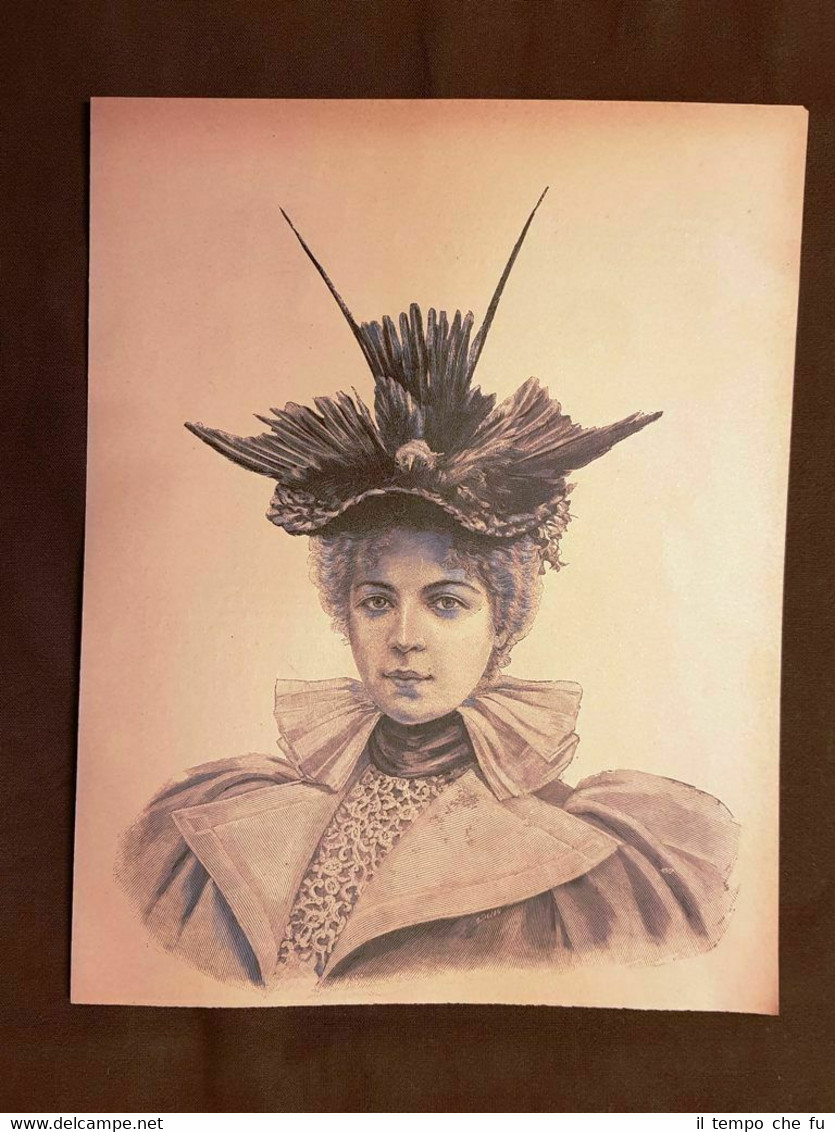 La moda ed il costume in Italia nel 1896 Cappello …