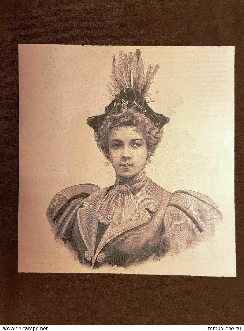 La moda ed il costume in Italia nel 1896 Cappello …