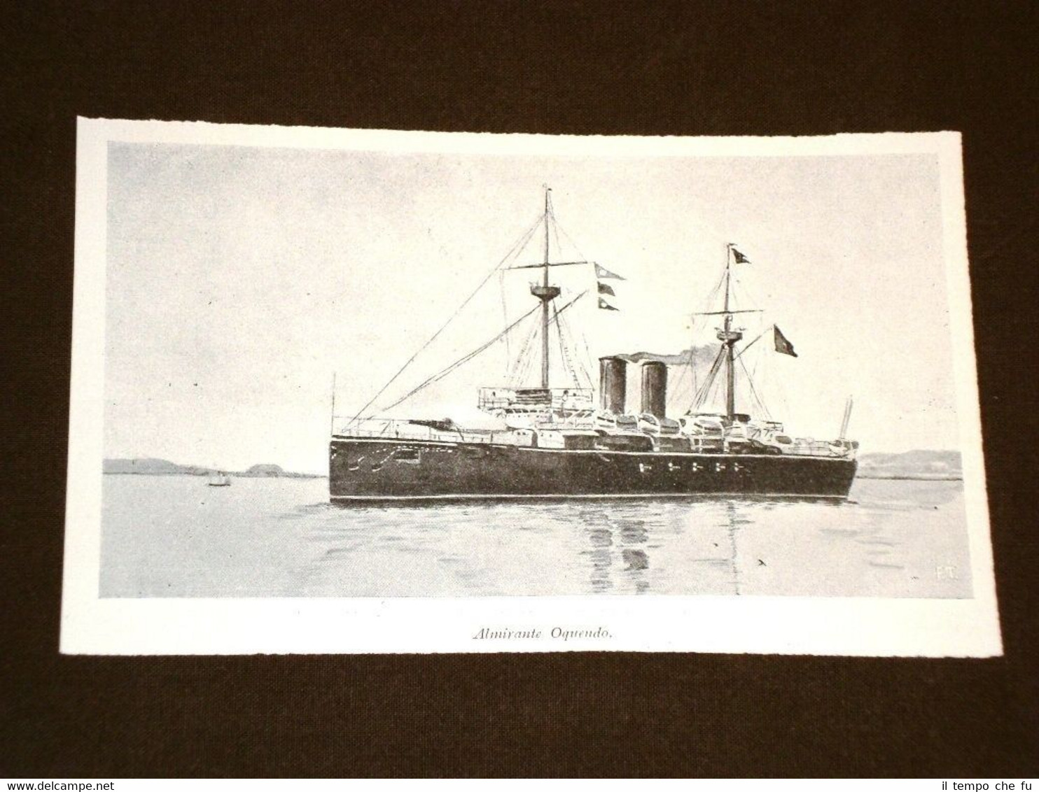 La nave Almirante Oquendo nel 1898