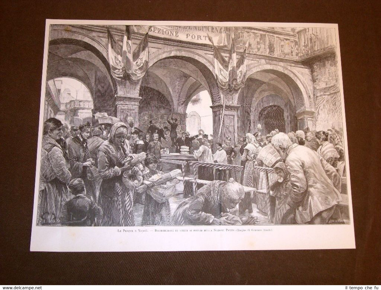La Pasqua a Napoli nel 1891 Distribuzione dei viveri poveri …