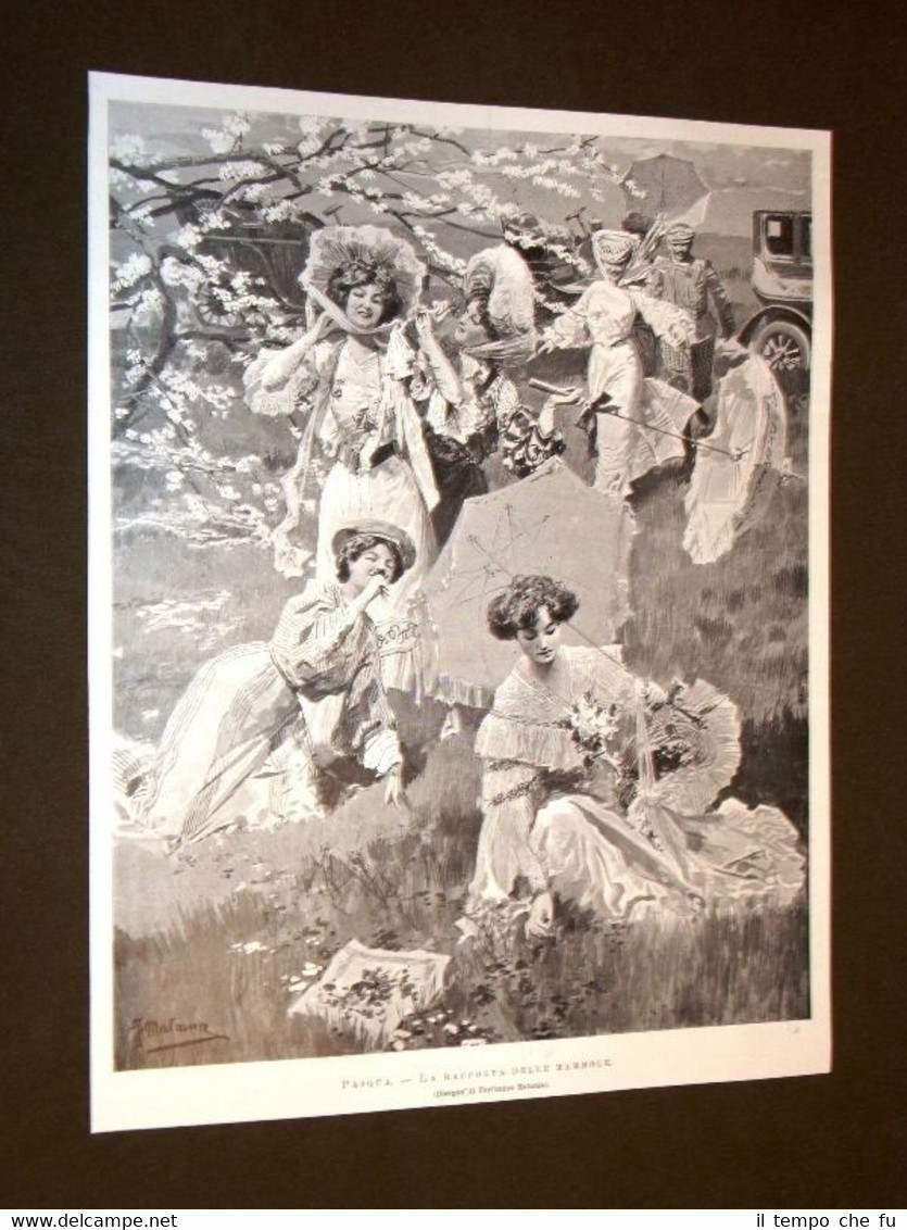 La Pasqua in Italia nel 1905 La raccolta delle mammole …