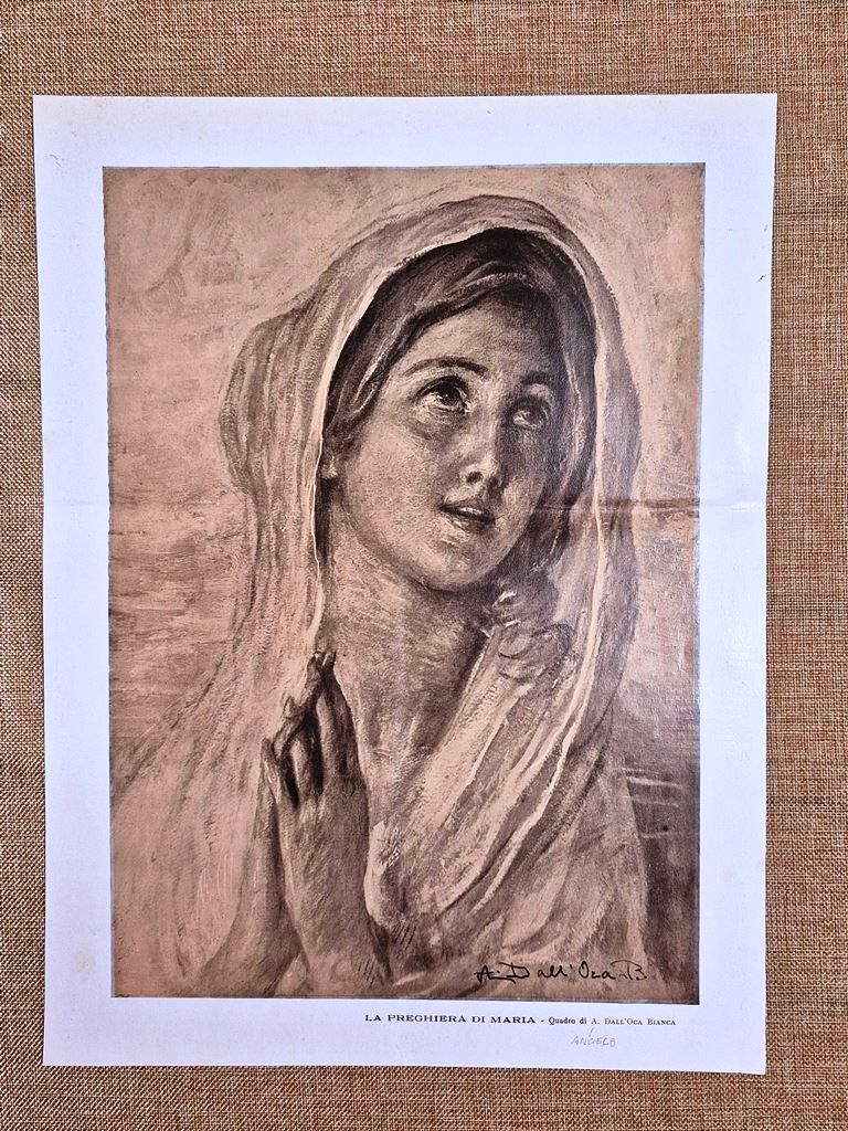La preghiera di Maria Quadro di Angelo Dall’Oca Bianca Verona …