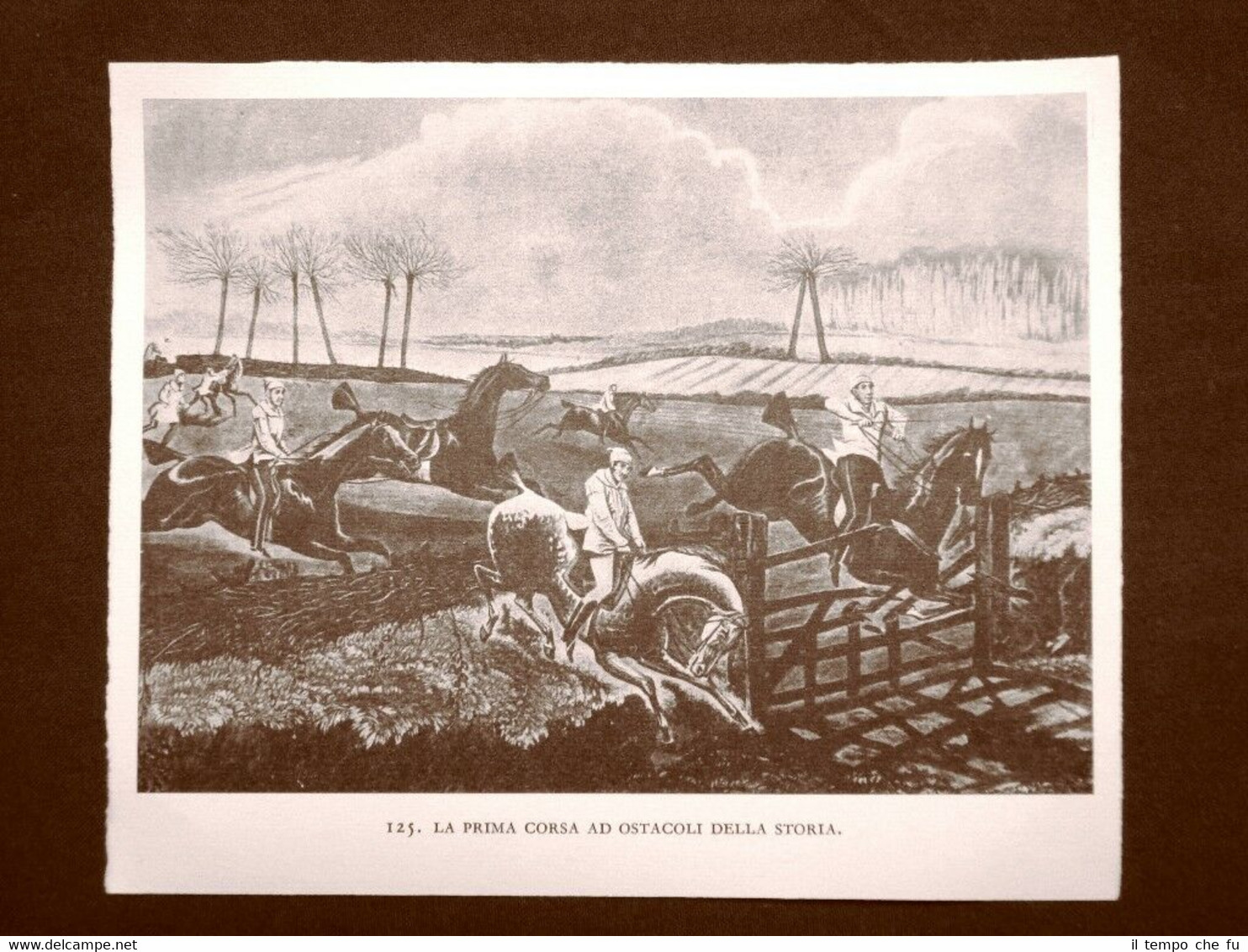 La prima corsa ad ostacoli della storia Cavalli Stampa popolare …