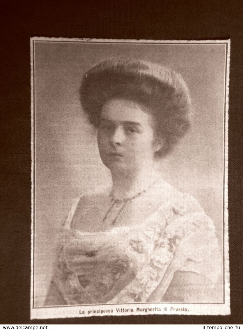 La Principessa Vittoria Margherita Elisabetta Maria Ulrica di Prussia nel …