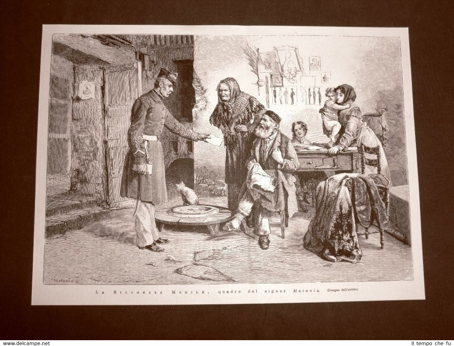 La ricchezza mobile Quadro di Matania del 1876