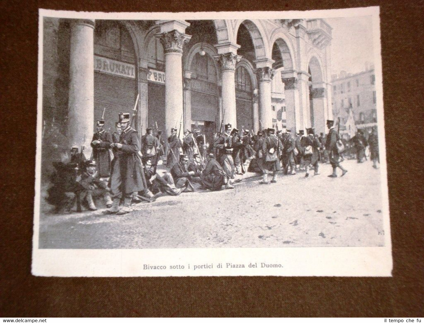 La Rivolta di Milano del 1898 Bivacco sotto i Portici …