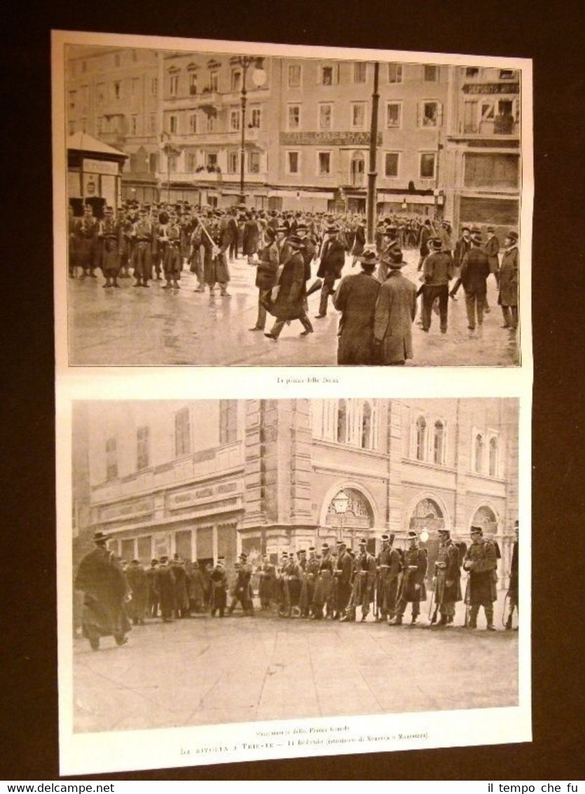 La Rivolta di Trieste nel 1902 Piazza della Borsa e …