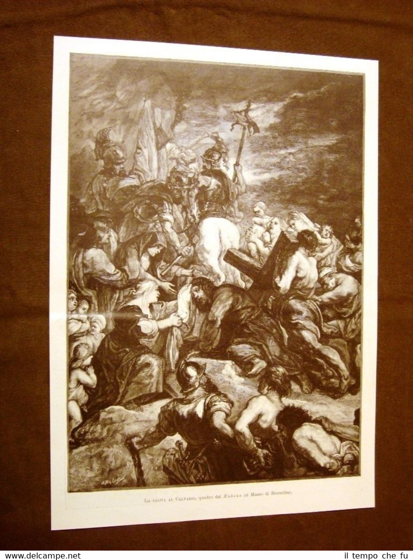 La salita al Monte Calvario Quadro di Rubens Al Museo …