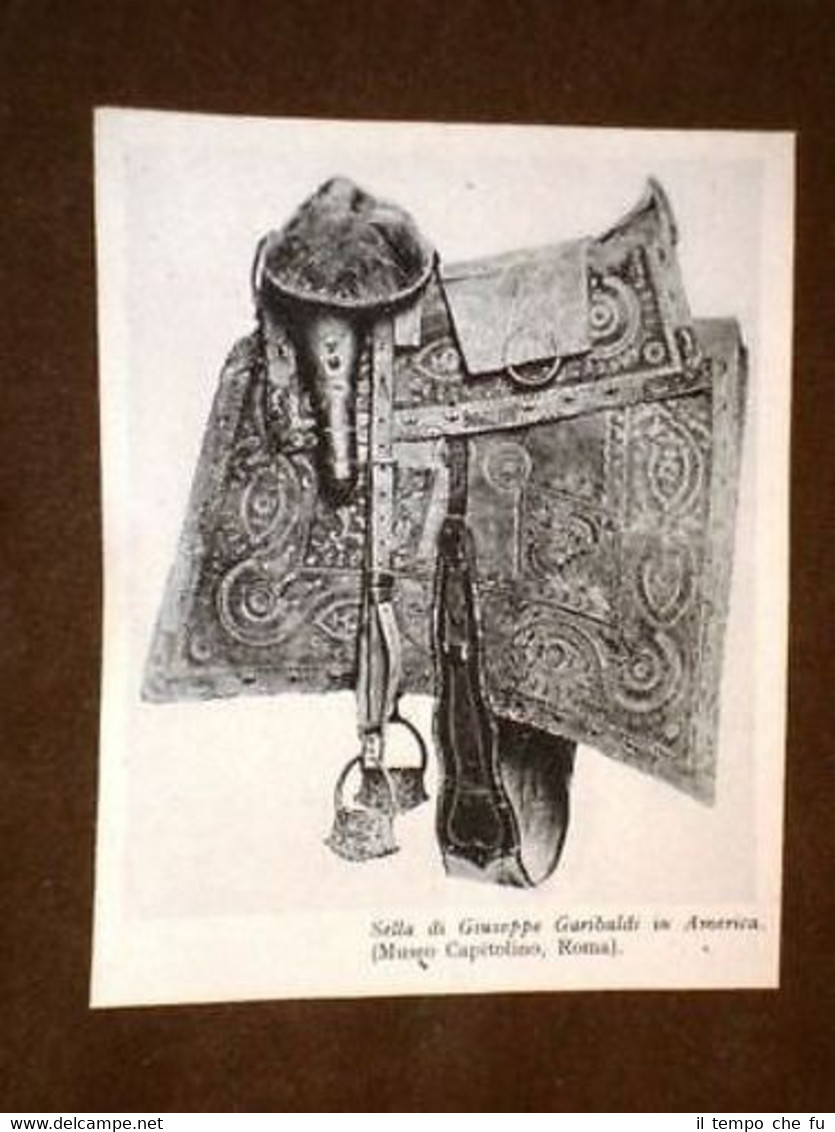 La sella di Giuseppe Garibaldi in America