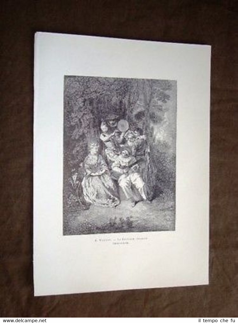 La Serenata Italiana La Sérénade Italienne - A. Watteau