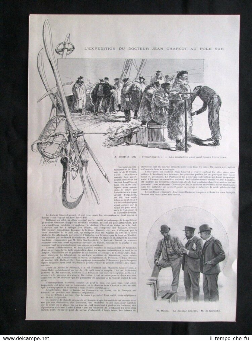 La spedizione del dottor Jean Charcot al Polo Sud Stampa …
