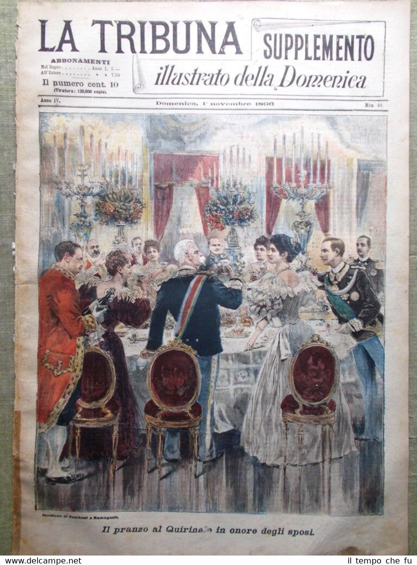 La Tribuna Illustrata 1 Novembre 1896 Matrimonio Principe di Napoli …