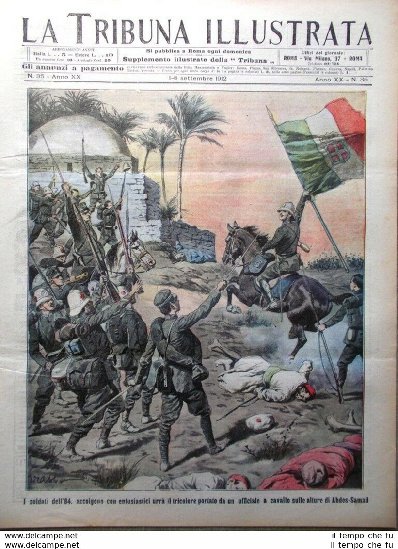 La Tribuna Illustrata 1 Settembre 1912 Fiera Lipsia Gay Fiuggi …