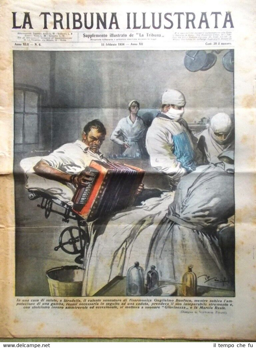 La Tribuna Illustrata 11 Febbraio 1934 Sila Mussolini Estonia Parigi …