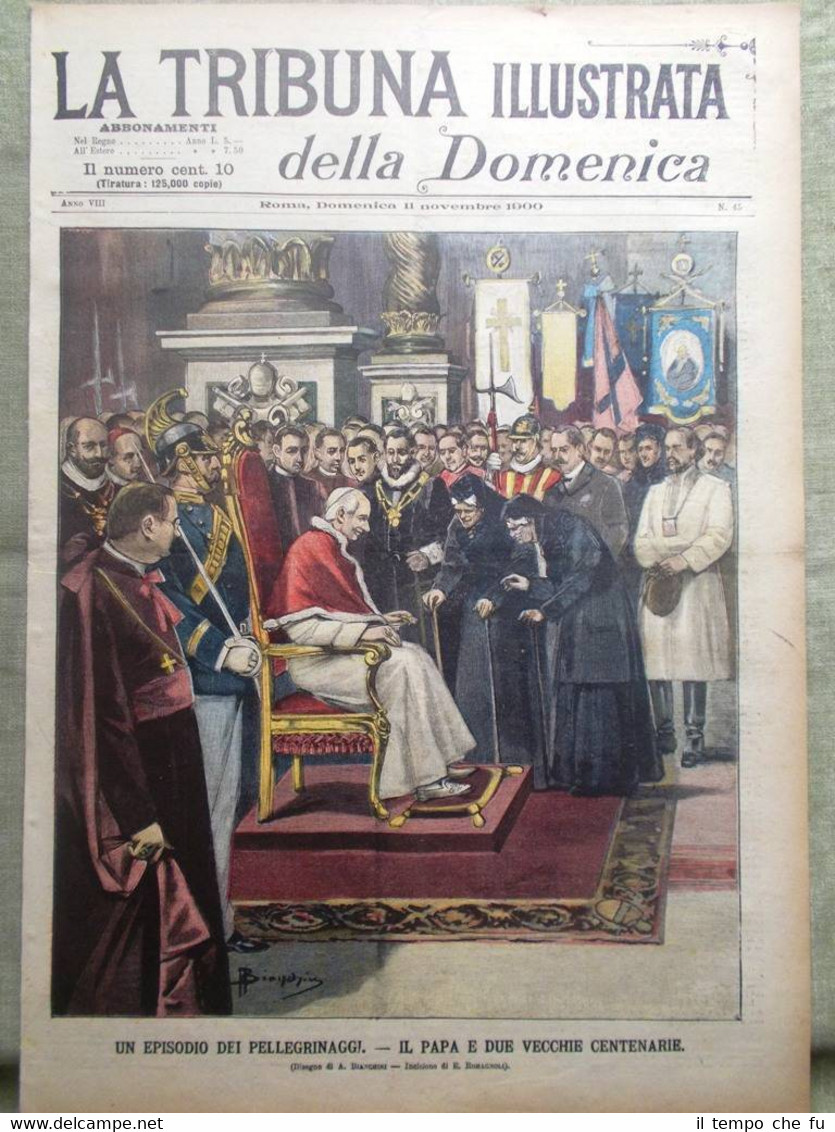 La Tribuna Illustrata 11 Novembre 1900 Capodimonte Papa Legazione Francese …